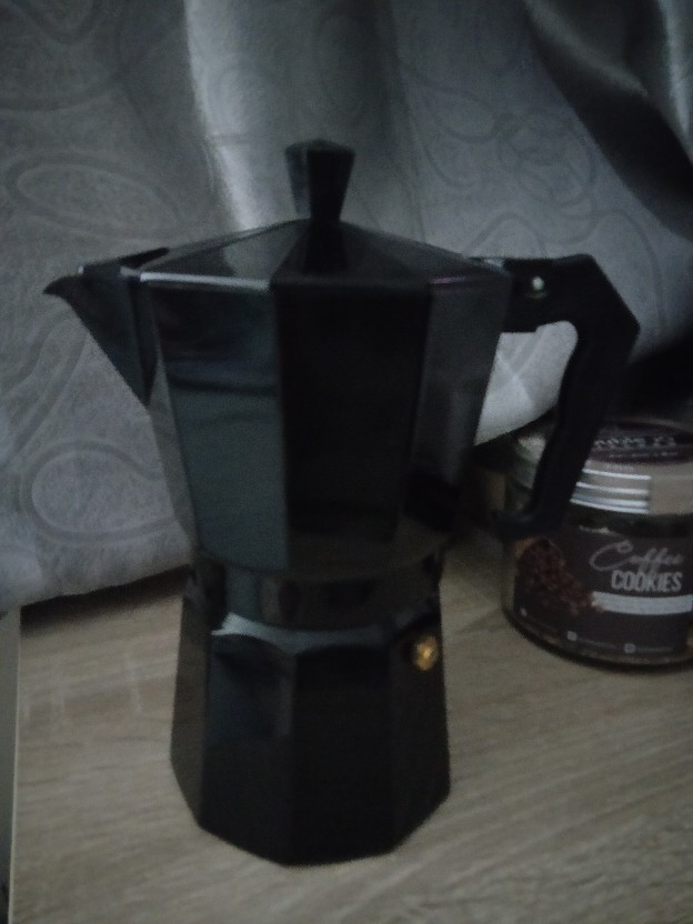 Onetwocups Espresso Coffee Maker Moka Pot Teko Stovetop Filter Mx001 [hitam] [300ml]
