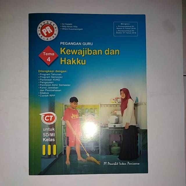 PR PG kelas 3, Tema 4. TERBARU