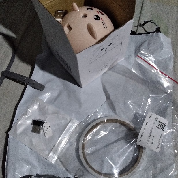 Humidifier Diffuser Aroma Essential Oil Usb 300ml Bentuk Kucing Lucu Dengan Lampu