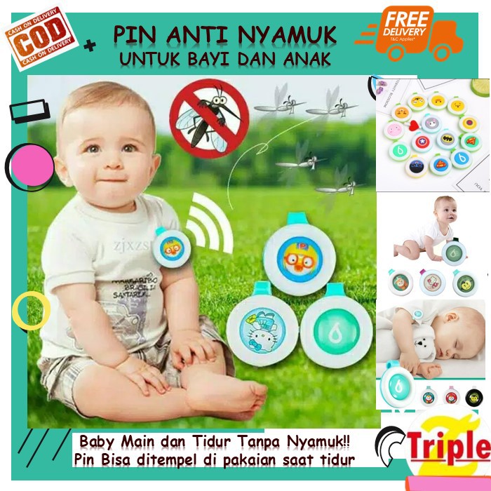 PIN ANTI NYAMUK / Bikit Guard / MOSQUITO REPELLENT /Penangkal Nyamuk Bayi Anak