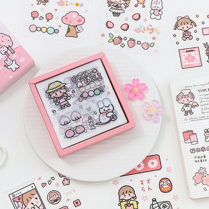 1 LEMBAR STIKER LUCU BOTOL MINUM VIRAL TANPA BOX DEKORASI JURNAL BUKU CATATAN DIARY SCRAPBOOK ORGANIZER AESTHETIC FANCY KAWAII KIYOWO GAYA KOREA JEPANG PAPER KARAKTER KARTUN ANAK PEREMPUAN HEWAN IMUT ANTI AIR REAL PICT KELINCI BEAR