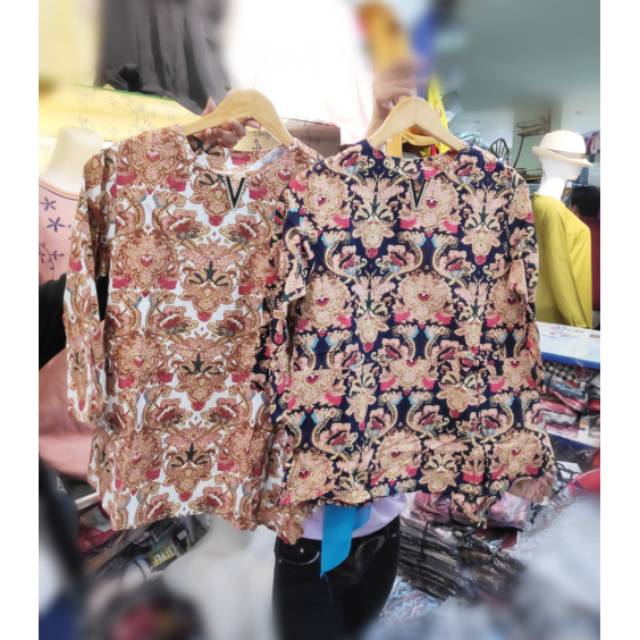 Blus batik solo pekalongan wanita fashion