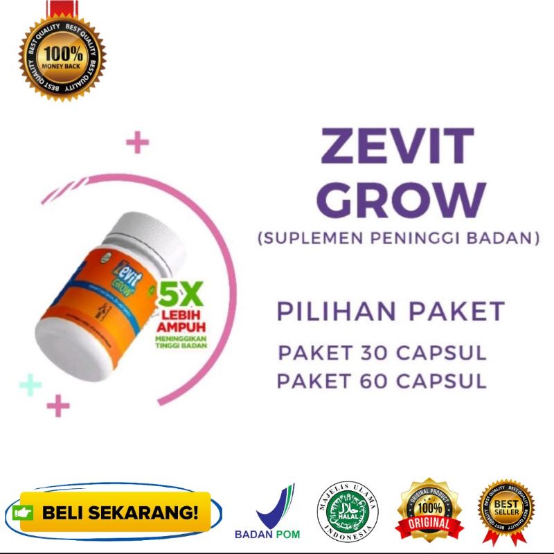 ZEVIT GROW PENINGGI BADAN/PENINGGI BADAN