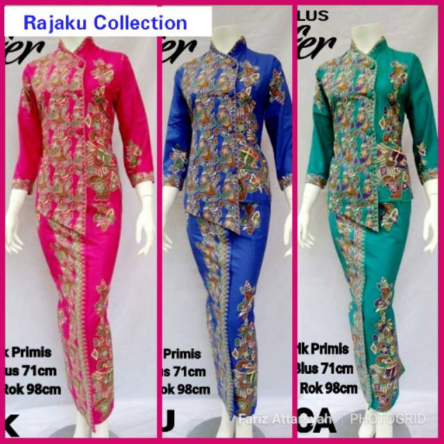BAJU BATIK KEBAYA WANITA KUTUBARU RAJAKU SERAGAM PESTA HIJAB BAJU MUSLIM MODERN MEWAH KONDANGAN