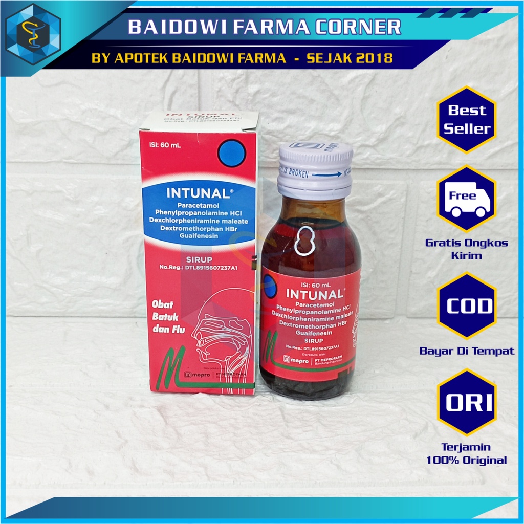 INTUNAL SYRUP OBAT BATUK PILEK DEMAM 60 ML