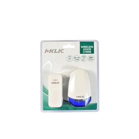 I-KLIC BEL PINTU WIRELES TANPA BATRE WATERPROOF BELL TANPA KABEL - 01, I-Klic