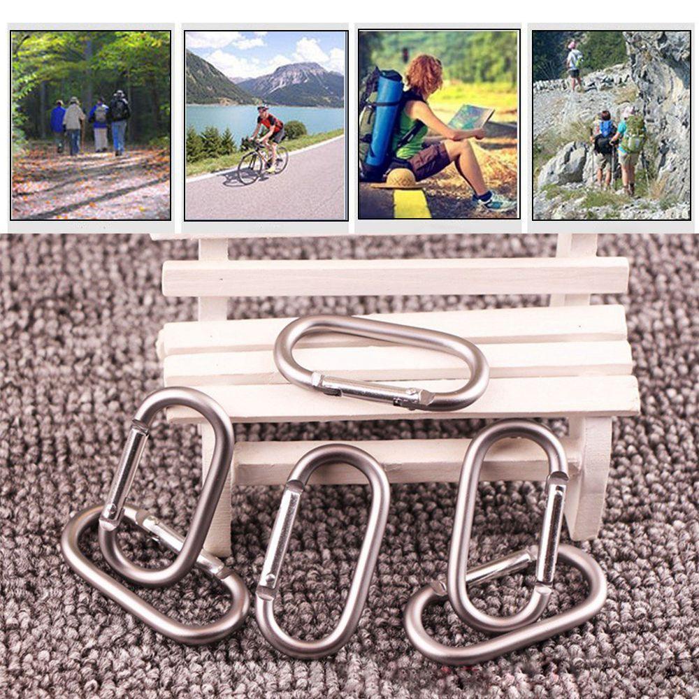 Suyo 2per5 /10pcs Pendaki Carabiner Safety Camping Hiking Outdoor Alat Gesper Gantungan Kunci