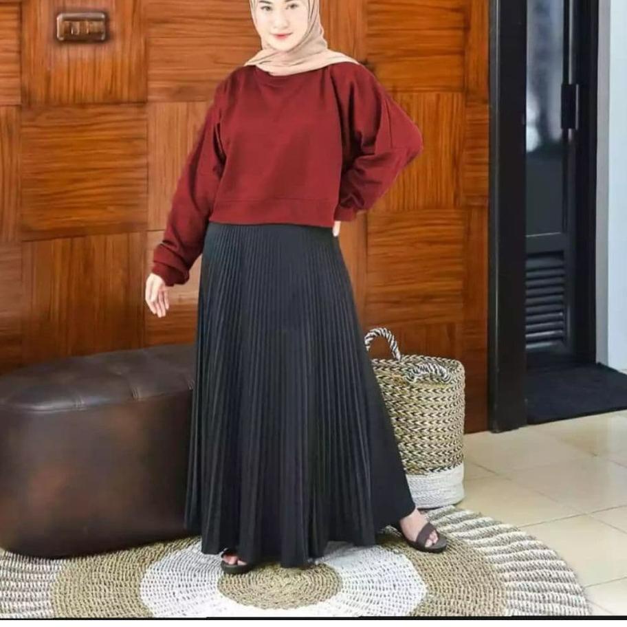 ⭐Review JNY.Co Sweater KOREA Oversize Crop Jumbo XXL LD-120cm |Promo|launching|New