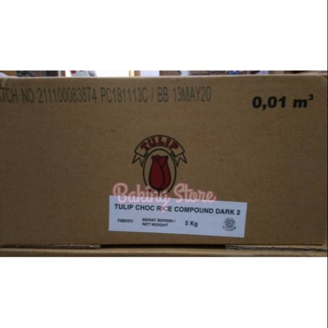 Mesis Butiran Cokelat Tulip 5kg - Gosend/Grab Only!! !!