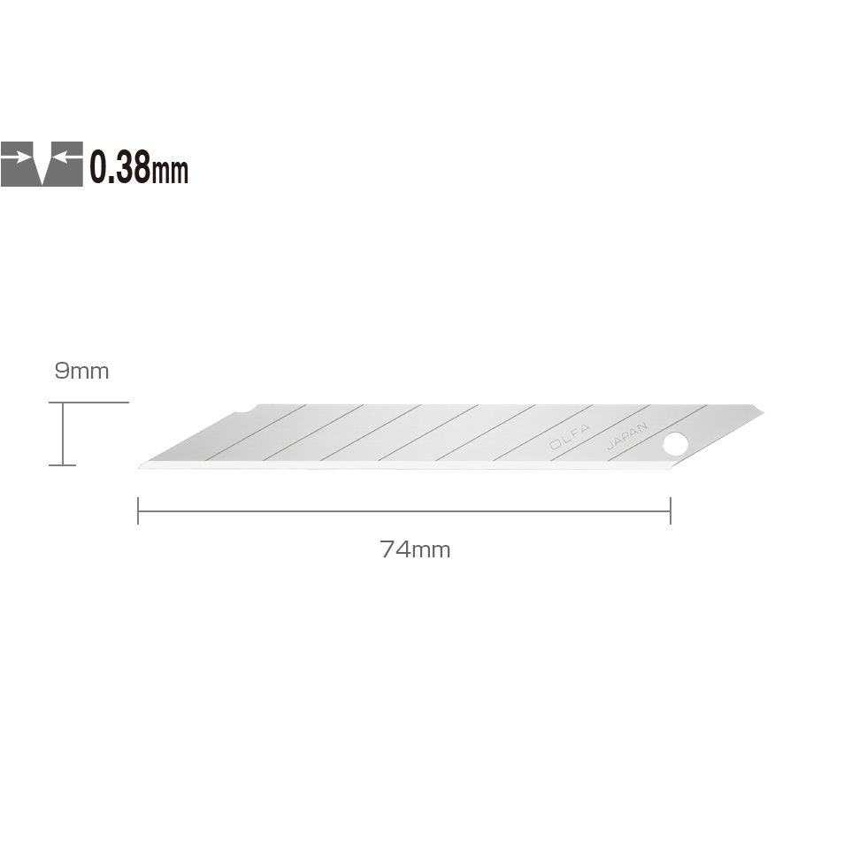 

Olfa-9mm Spare Blade for graphic cutter DKB-5