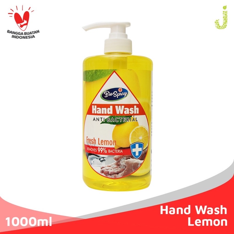 GROSIR BPOM BIO SPRAY HANDWASH 1000ML VARIAN LEMON ANTI BACTERIAL