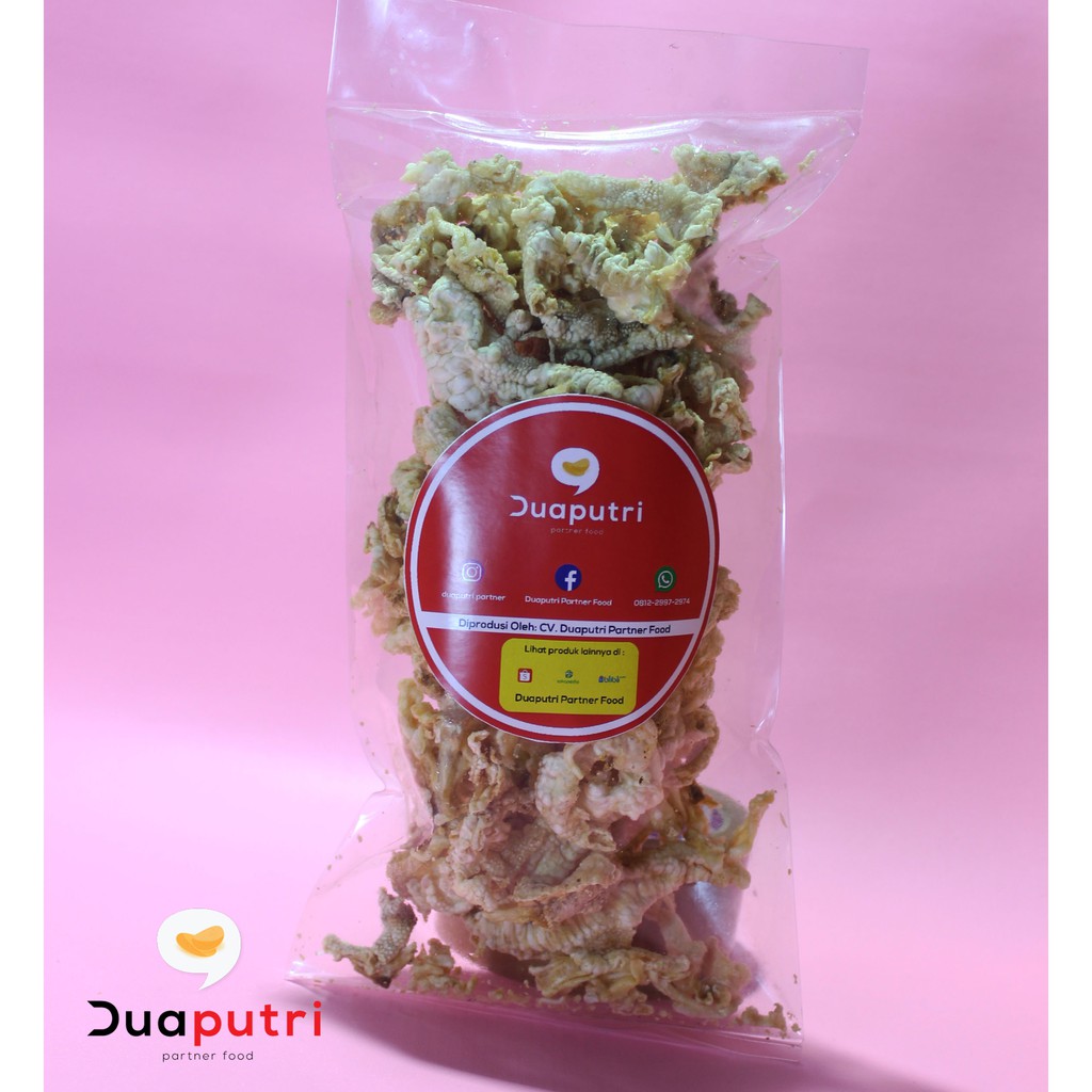 

Keripik Ceker Ayam Asli Enak Gurih - 100 Gram