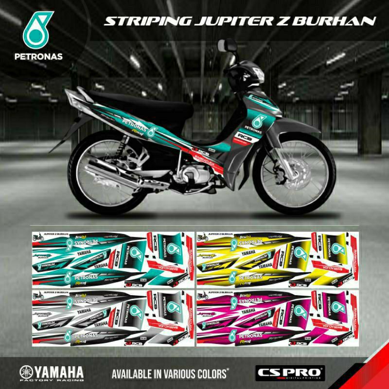 LIST STRIPING MOTOR JUPITER Z BURHAN PETRONAS/LIST STIKER MOTOR JUPITER Z BURHAN/STIKER JUPITER Z PA
