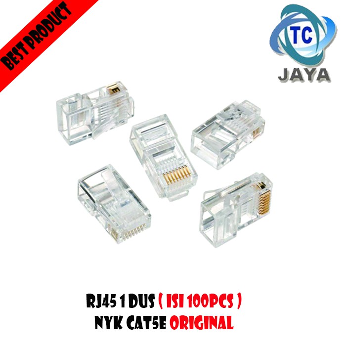 Connector RJ45 NYK CAT5E Original - 100pcs ( 1 dus )