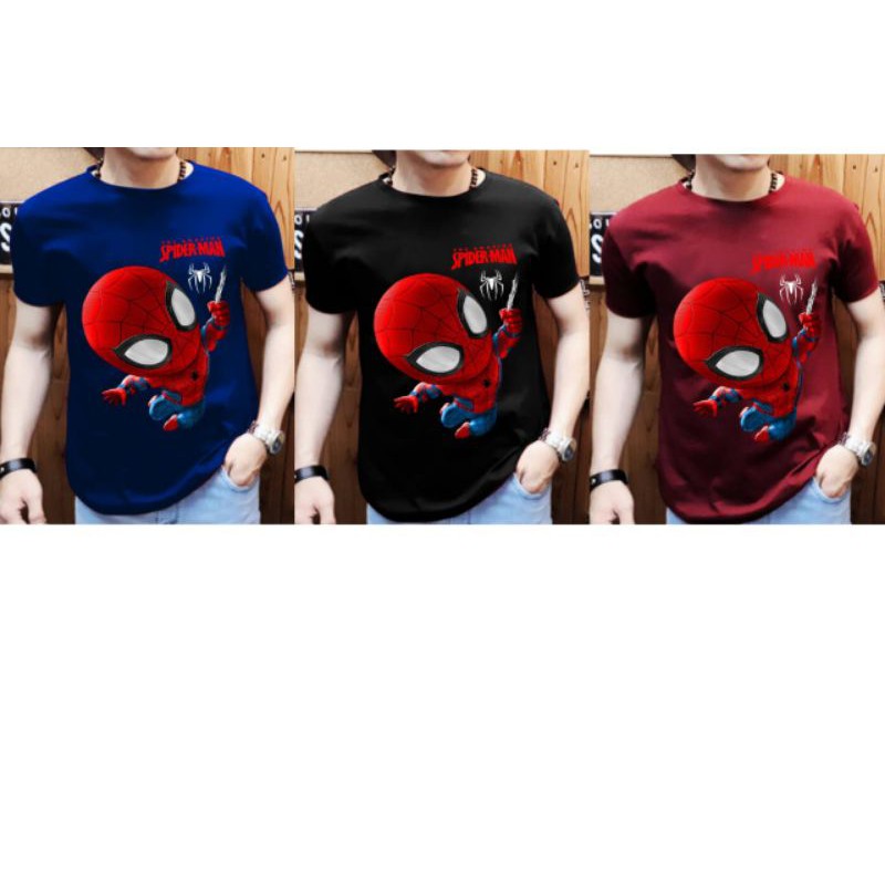 kaos cowok distro keren murah kaos gambar spiderman