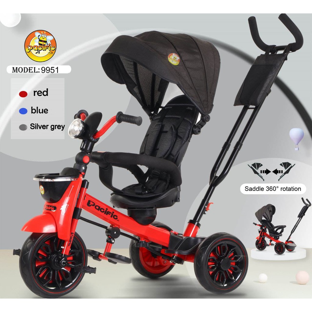 (GoSend/Grab/Pickup) Sepeda Roda Tiga Anak Tricycle Pacific 9951