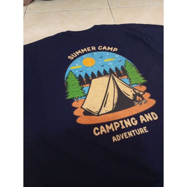 Kaos Adventure / Kaos Camping / Sablon kaos / DTF / Cutton Combed