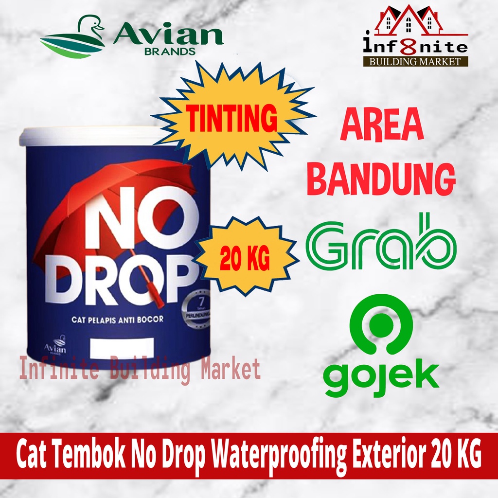Cat Tembok No Drop Waterproofing Exterior Cat Nodrop Tinting 20 KG