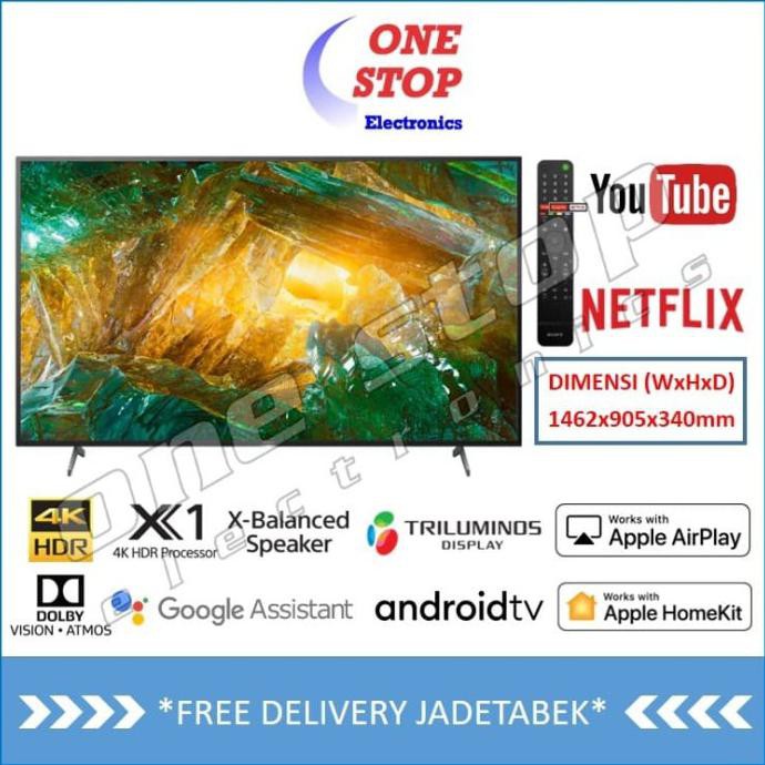 Ready&Siapkirim Sony 65X8000H 4K Uhd Hdr Smart & Android Led Tv 65 Inch Kd-65X8000H