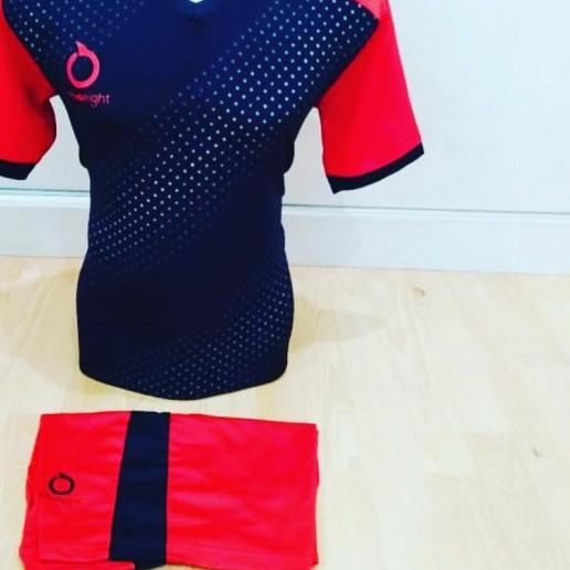 ❊ Baju Futsal Jersey Volly Kaos Bola Setelan Olahraga Voli Ortuseight ST - Hitam Putih, M ♪