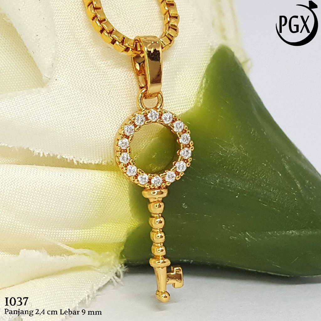 PGX Liontin Kalung Xuping Wanita Aksesoris Fashion Perhiasan Lapis Emas  - I037