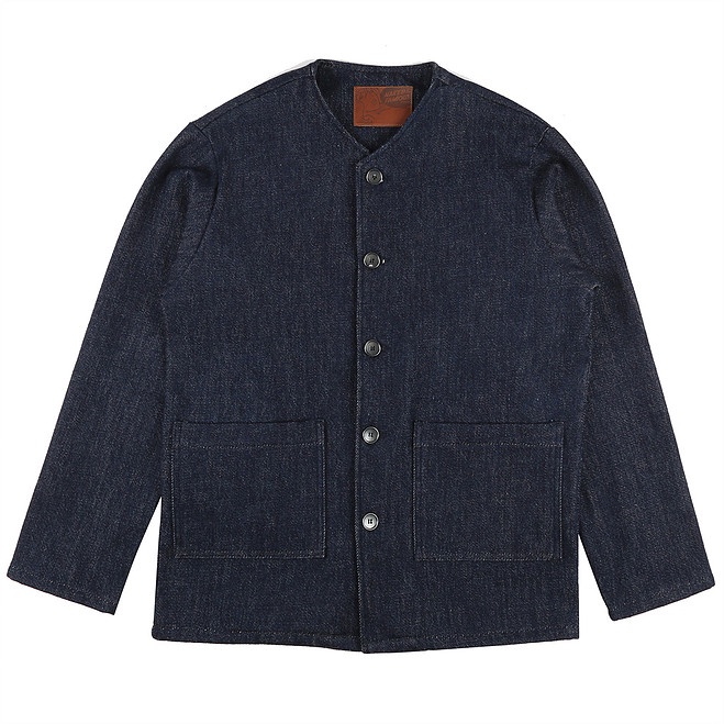 Naked & Famous Denim Loose Weave Chore Denim Jacket