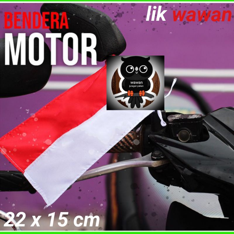 bendera mobil, mobil motor, bendera merah putih kecil ukuran 22x 15 cm