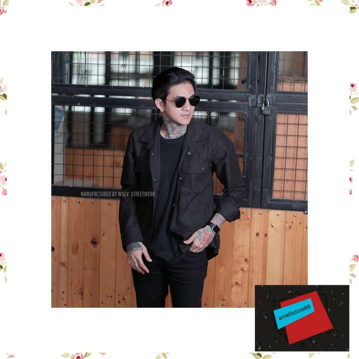 Jaket Pria parasut parka gunung Semi Parka Wolf Kemeja Parka PP100