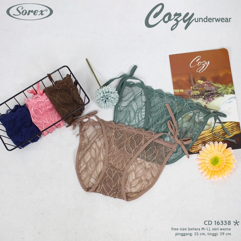 Celana Dalam G-String Nyaman Dipakai Semi Transparan CD Wanita Tali Ikat Samping Seksi Terbaru