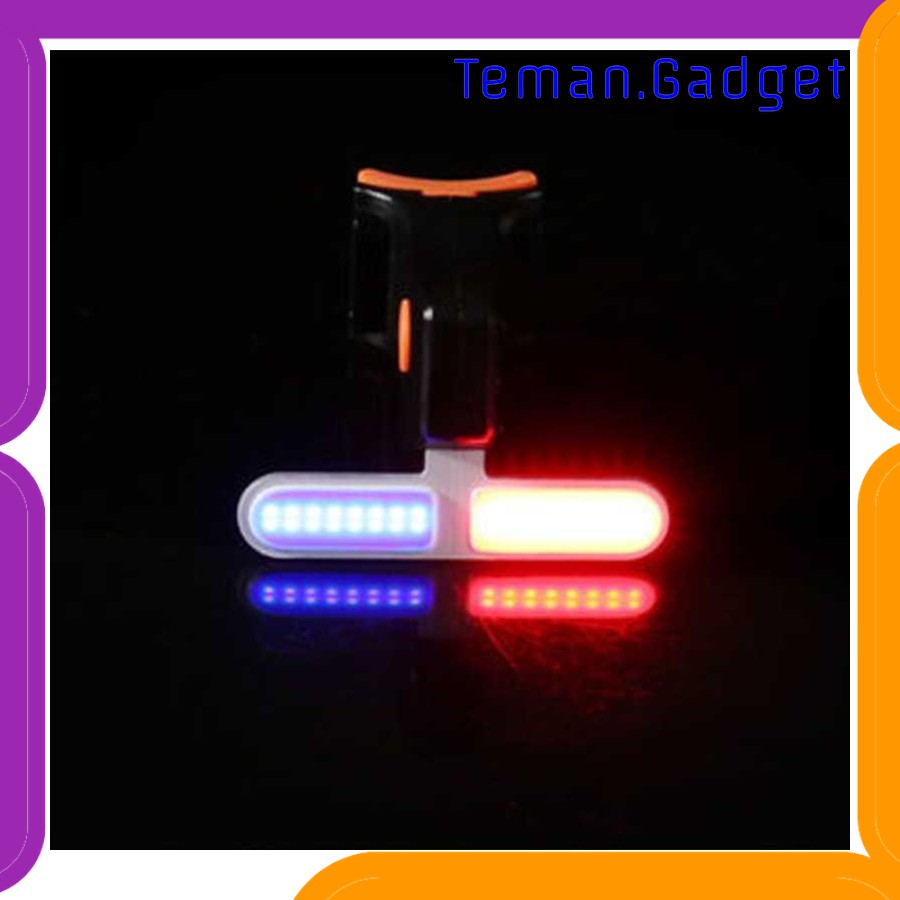 TG-IB162 TAFFLED LAMPU SEPEDA TAIL LIGHT LED DUA WARNA USB CHARGING - ZHA0097