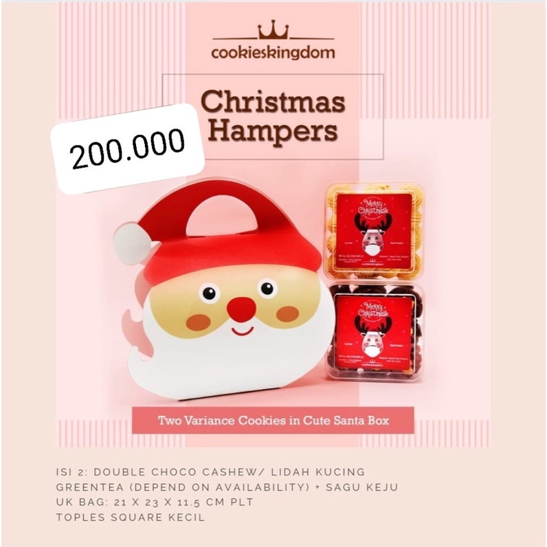 

Hampers Natal in Cute Santa Box isi 2