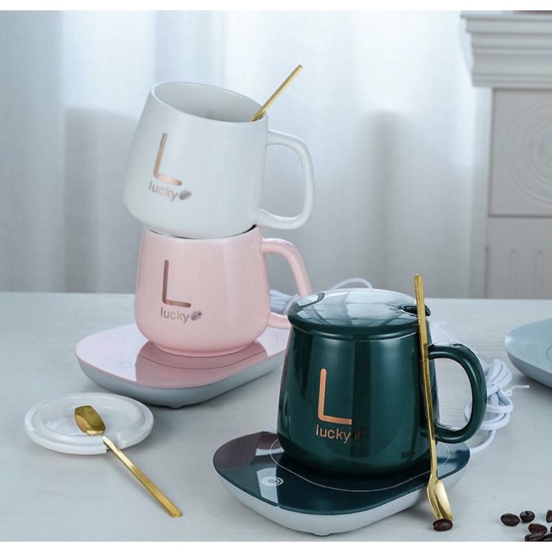 1 Set Cangkir Elegant Coffee Tea Lengkap Dengan Warmer Cup Kit