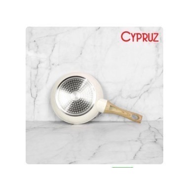 Fry Pan CYPRUZ FP-0702 18 cm White Granite Series