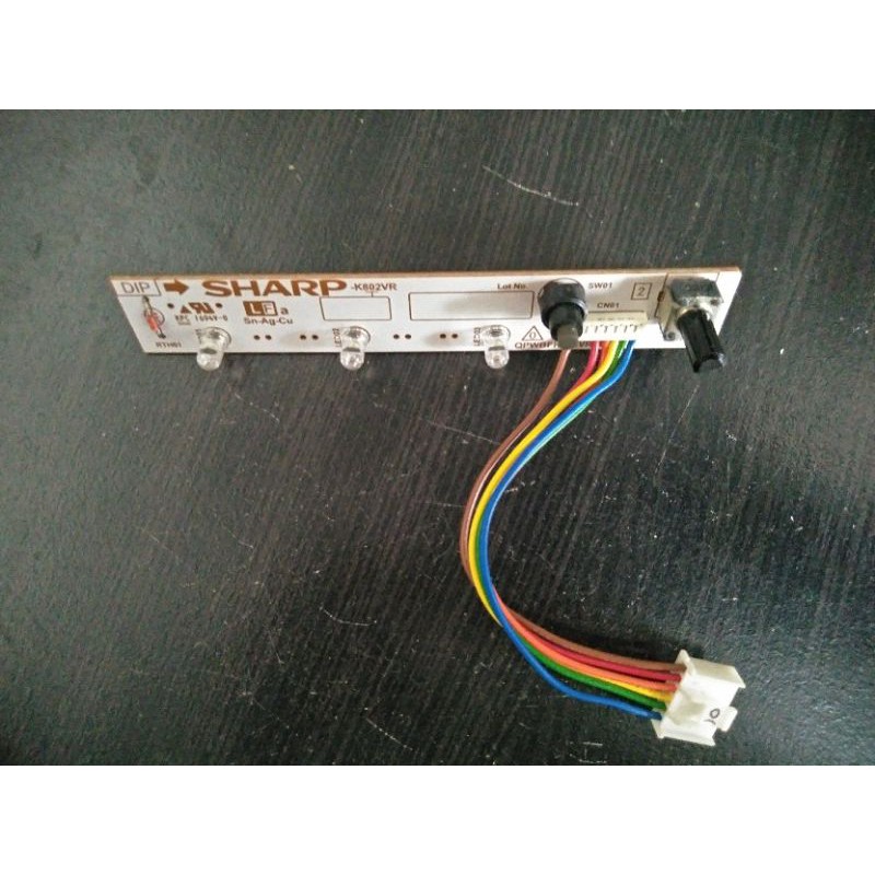 lampu indikator kulkas sharp 2 pintu modul kabel