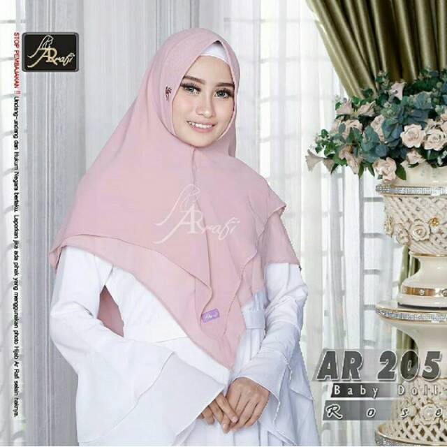 Hijab Arrafi AR 205 Kerudung Instan Layer Jilbab Antem Ar Rafi Hijab Instan