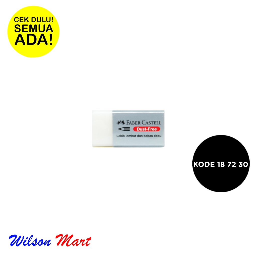 

FABER CASTELL PENGHAPUS DUST FREE KODE 18 72 30