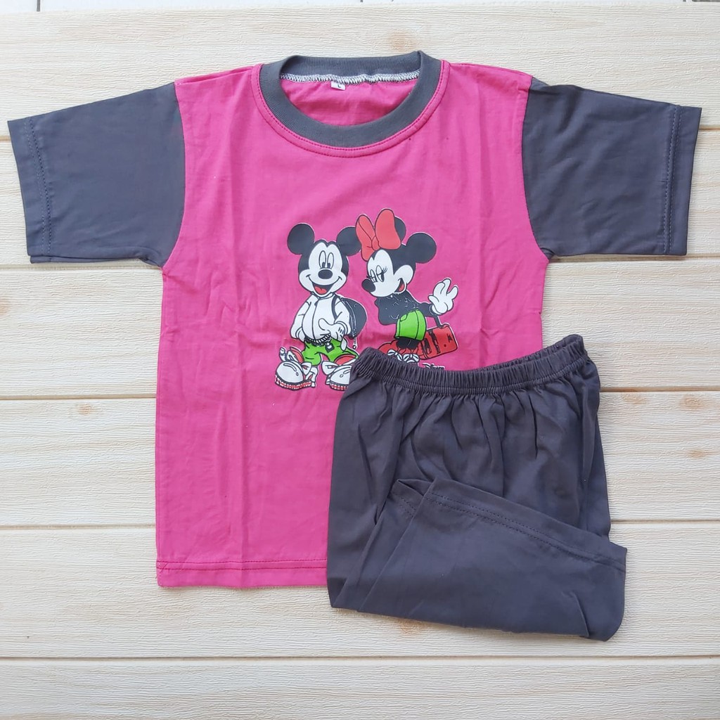 Setelan Kaos Anak / Baju Anak  size L 5-6 tahun