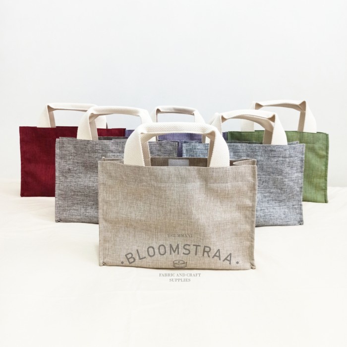 

✨ BISA COD ✨ [ MARJORAM ] Hampers Bag 30x20x10 cm Tas Souvenir Kanvas Jepang - Merah