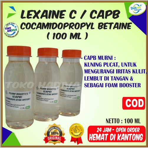 Lexaine C  / CAPB / Cocamidopropyl betaine / Foam Booster lembut di tangan mengurangi Iritasi Kulit