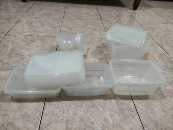 Thinwall Bulat 200ml / Mangkok Plastik / Packaging / Cup Salad / Food Container Bowl - Dm - Ecer