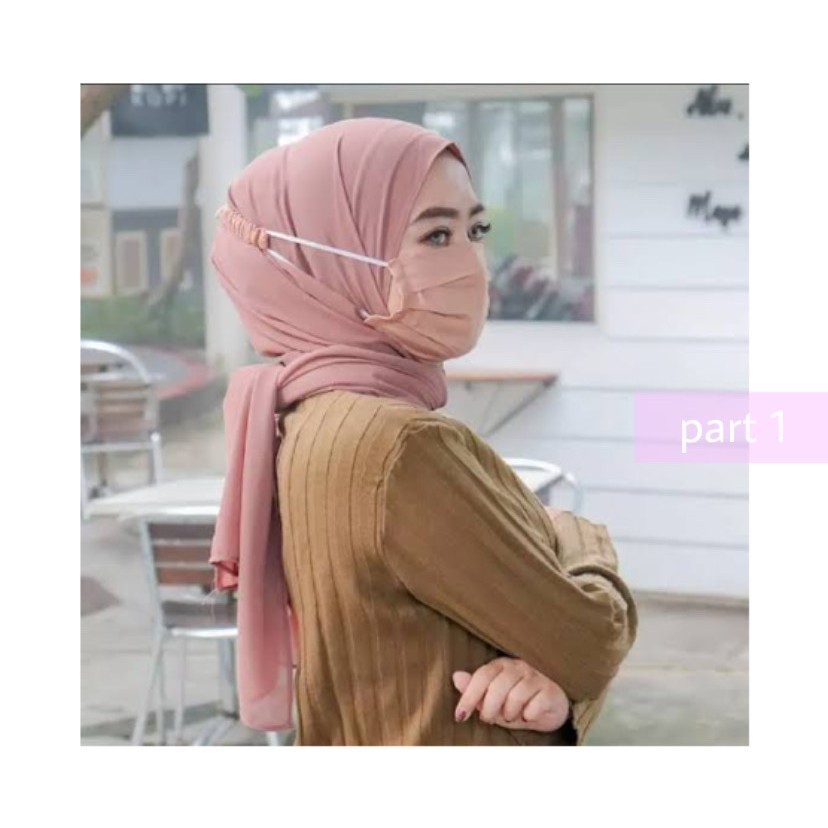 (PART1) Konektor Masker Hijab / Pengait Masker Earloop / Perekat Masker