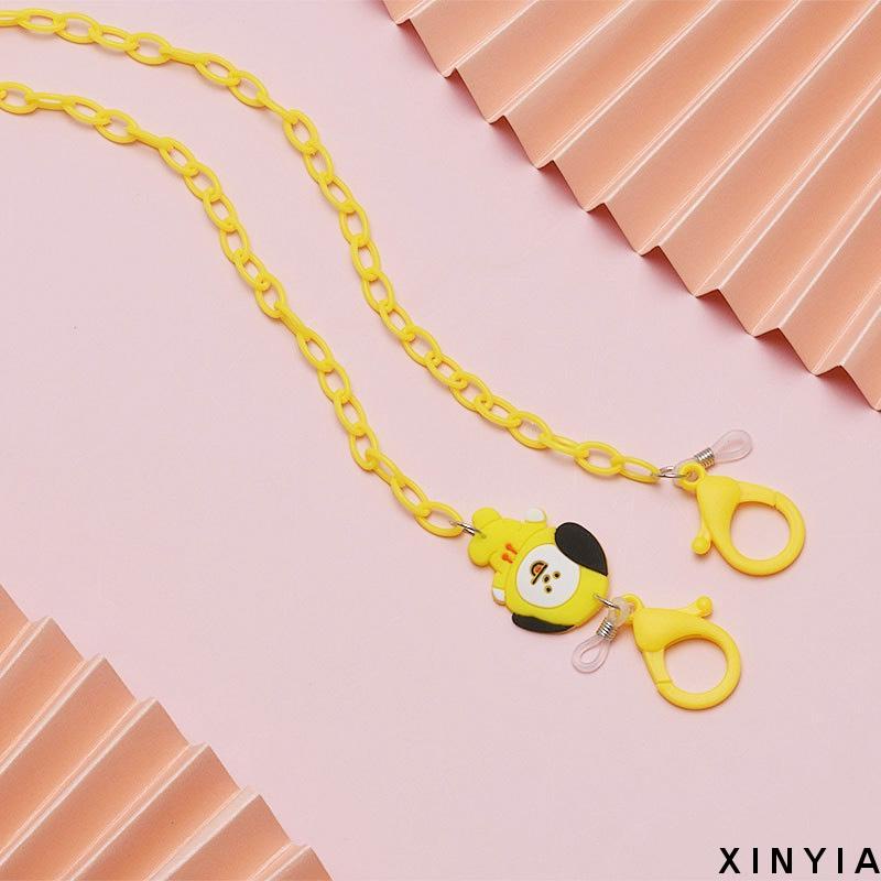 Tali Lanyard Kacamata Bahan Akrilik Motif Kartun Warna Permen