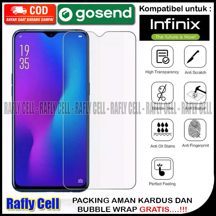 Tempered Glass Untuk HP INFINIX HOT 9 10 10S PLAY NOTE 8 10 SMART 5 Pelindung Anti Gores Kaca Screen