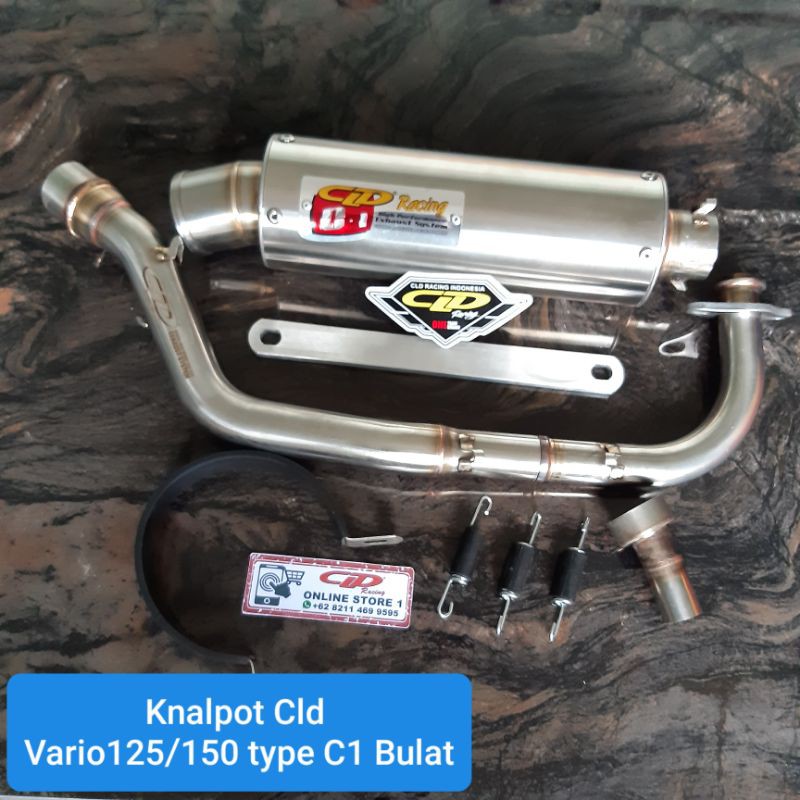Knalpot Cld racing VARIO125,VARIO150 type C1