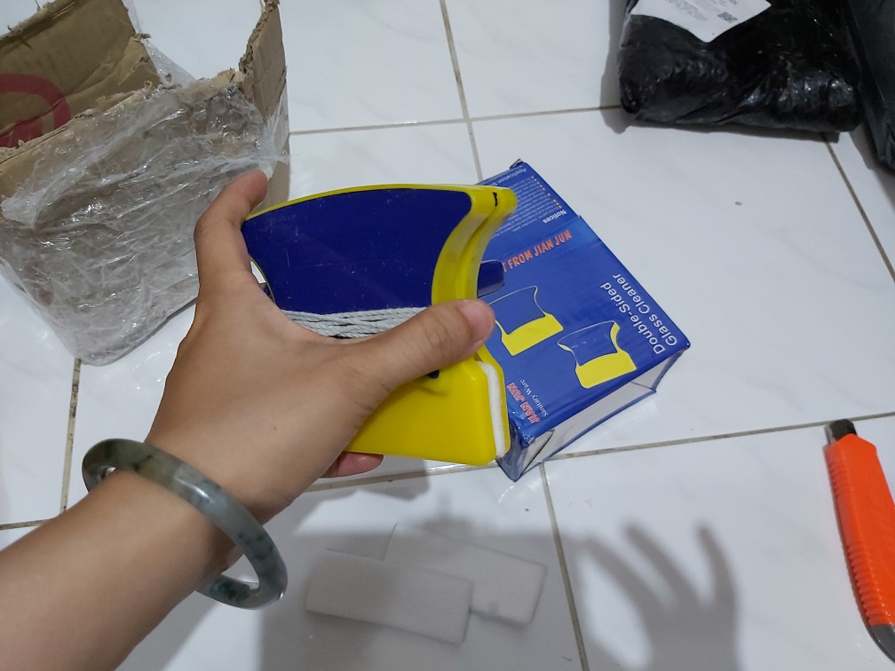 Pembersih Kaca Aquarium Magnet Double Sided Window Cleaner Pembersih Jendela Original