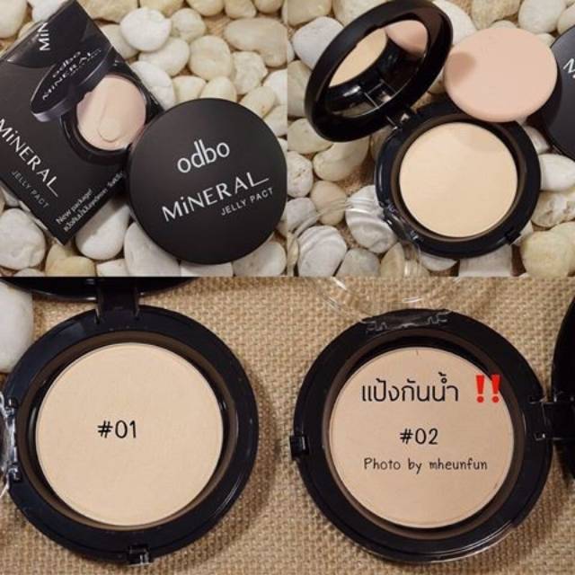 ODBO Mineral Jelly Pact SPF36 PA #OD619 Thailand / Compact Powder Cushion Bedak Padat Full Coverage