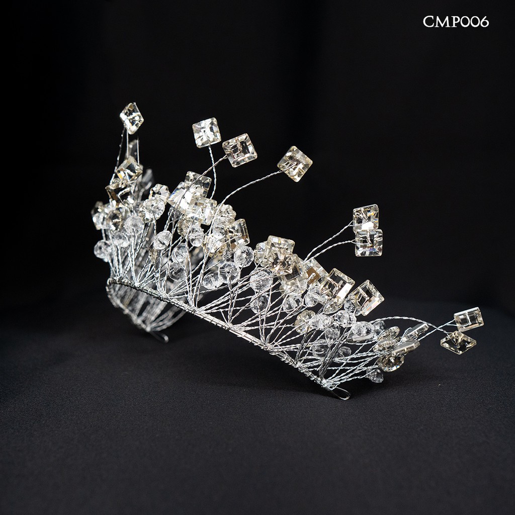 [SIAP KIRIM] MAHKOTA TIARA PENGANTIN PERNIKAHAN PESTA WEDDING CROWN CMP006