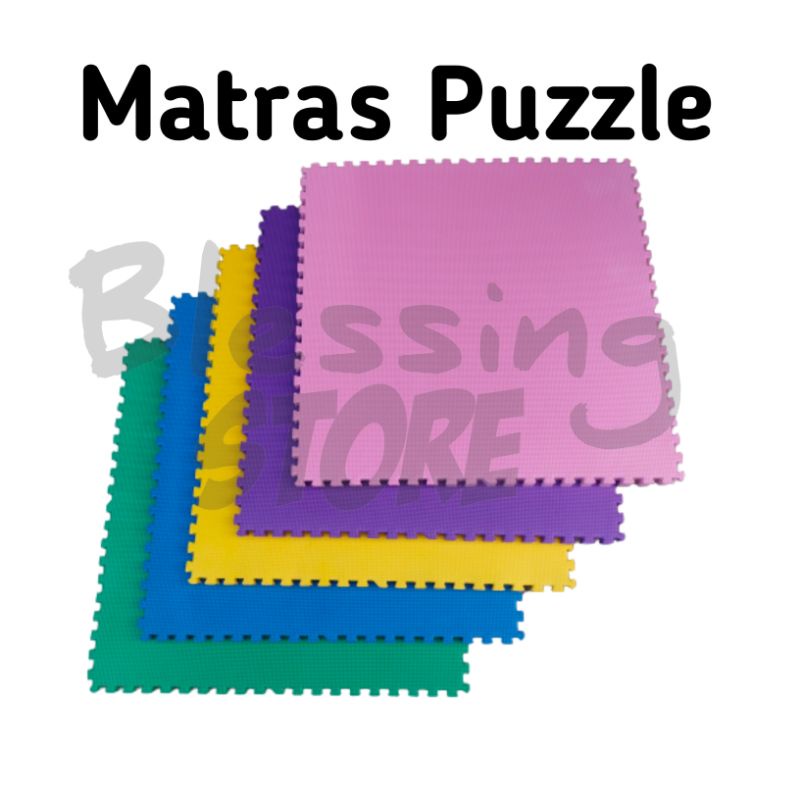 Jual Matras puzzle polos 60x60 tebal 1 cm isi 4 pcs playmate/alas