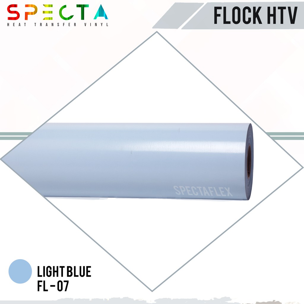 POLYFLEX FLOCK KOREA SPECTAFLEX FL-07 FLOCK HTV LIGHT BLUE