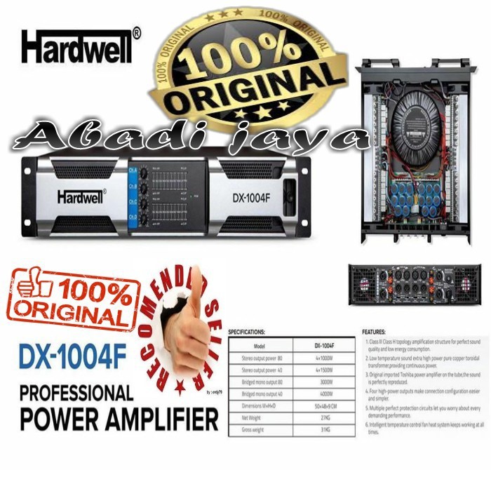 Power Hardwell Dx1004f 4channel ORYGINAL Hardwell Dx 1004f